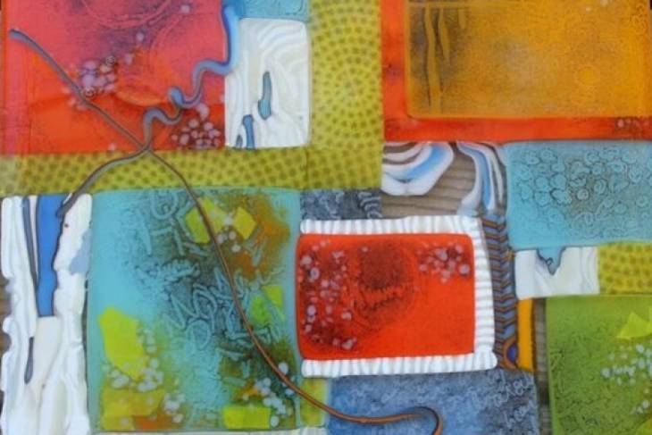 Janet Dalecki, Fused Glass Collage